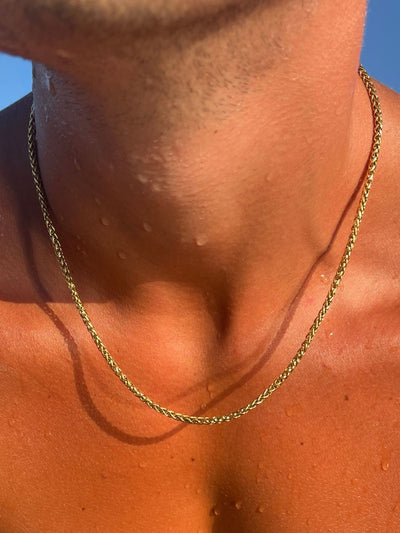 CADENA DE TRIGO 3MM | Oro de 18K