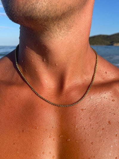 CADENA DE TRIGO 3MM | Oro de 18K