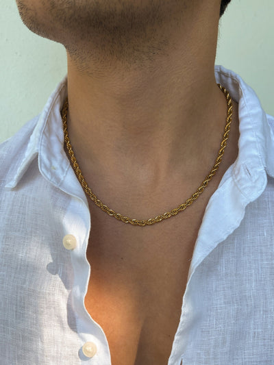 CADENA DE CORDÓN 5MM | Oro de 18K