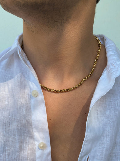 CADENA DE TRIGO 5MM | Oro de 18K
