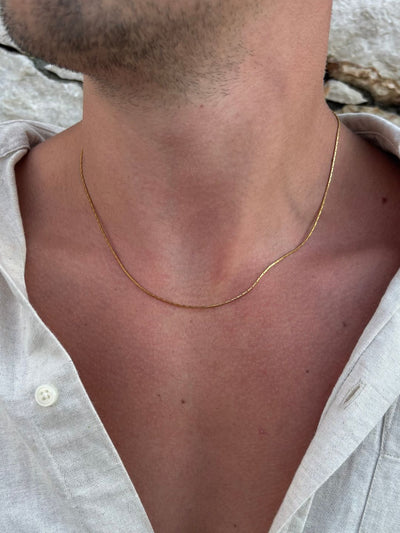 CADENA DE ALAMBRE | Oro de 18K
