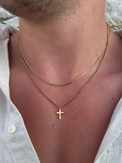 CADENA CRUZADA | Oro de 18K