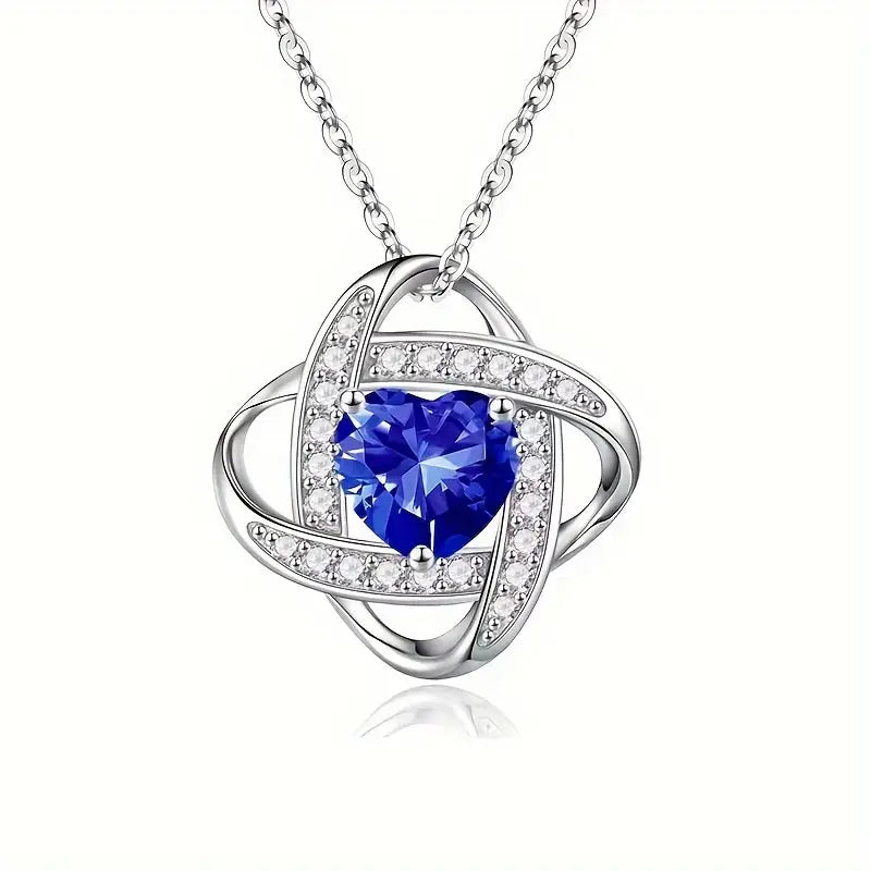 Collar Exclusivo de Corazón de Zafiro