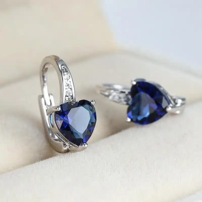 Pendientes de Zafiro Lunara Exclusivos
