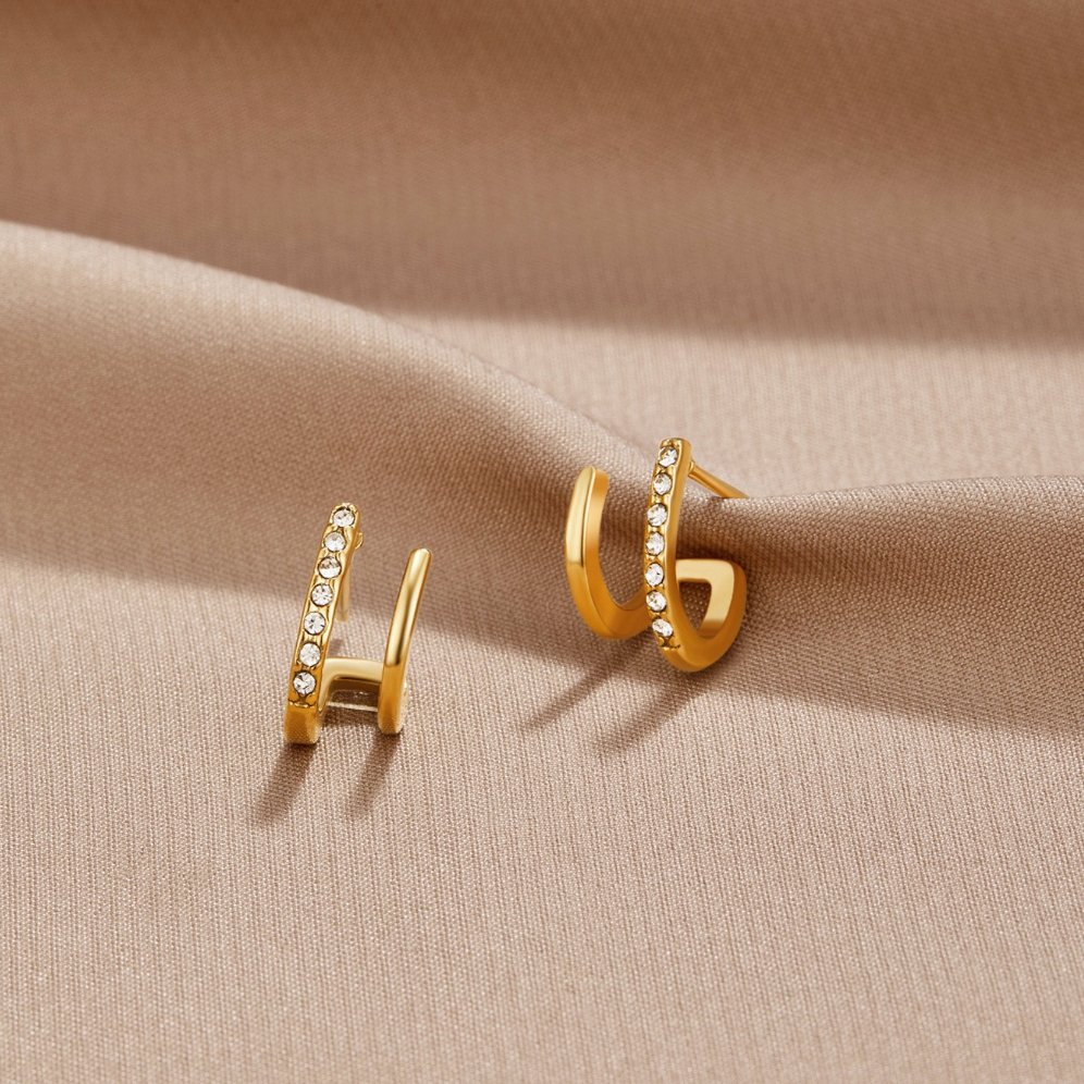 Pendientes de Cristal con Garra