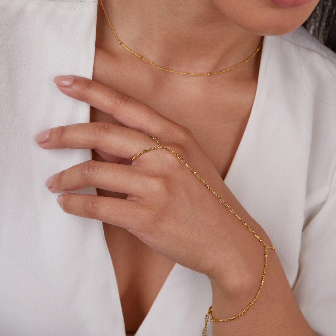 Pulsera de Cadena de Mano Chic