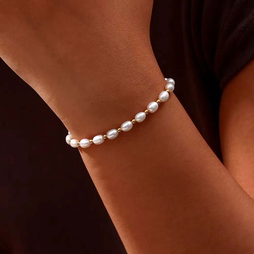 Pulsera de Perlas Elegante y Romántica