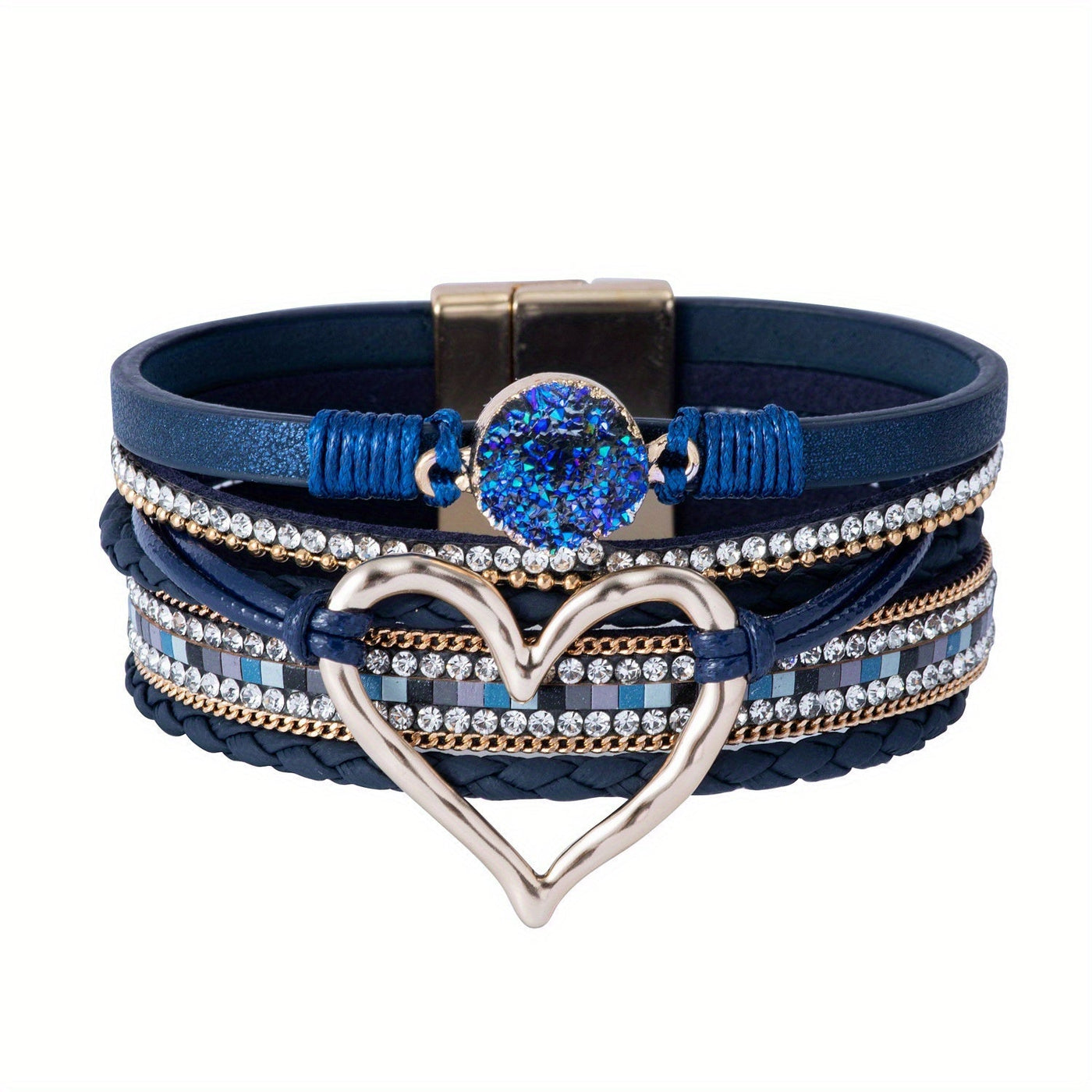 Pulsera de Cuero Múltiple Bohemia