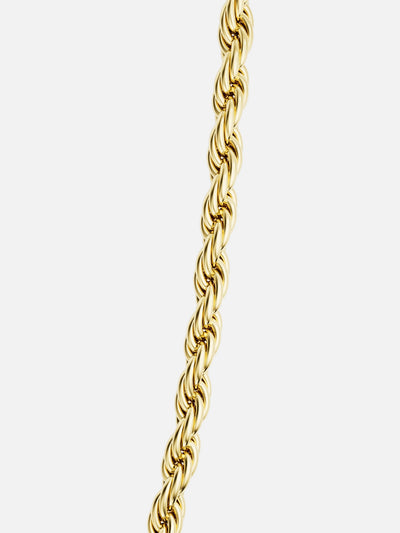 CADENA DE CORDÓN 5MM | Oro de 18K