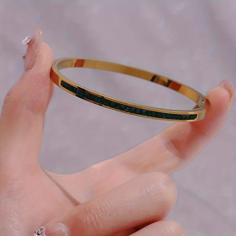 Pulsera Verde Dorado