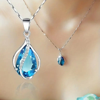 Collar de Piedra Azul Chic