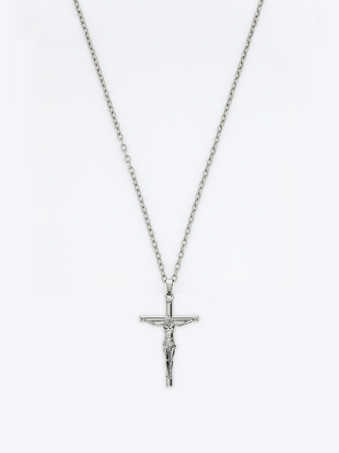 CADENA CON CRUCIFIXO | Plata