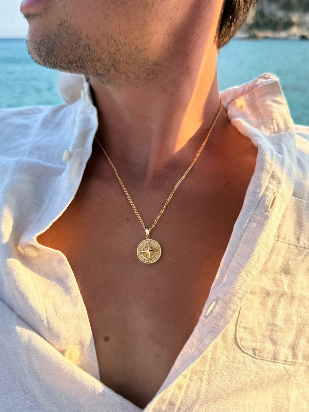 CADENA COMPÁS | Oro de 18K