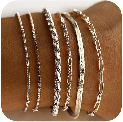 Conjunto de pulseras Isabella Vernetta | Oro Blanco