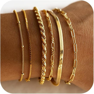 Conjunto de pulseras Isabella Vernetta | Oro