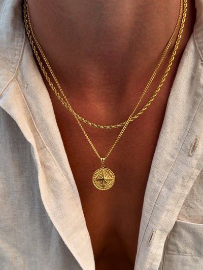 CADENA COMPÁS | Oro de 18K