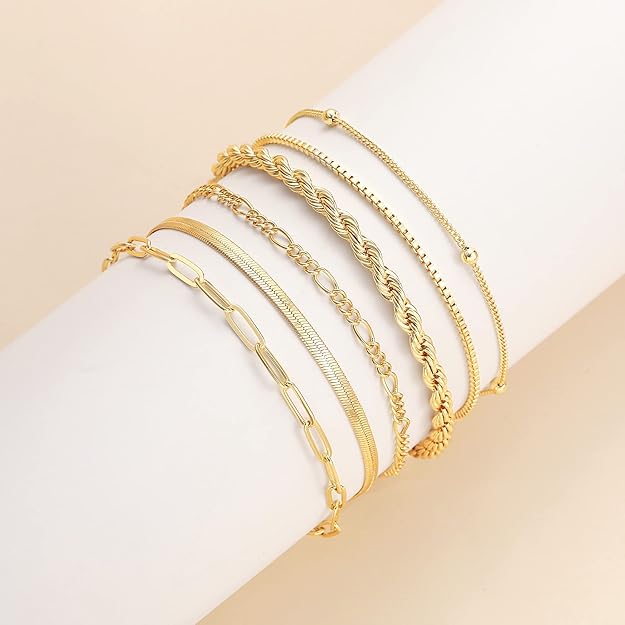 Conjunto de pulseras Isabella Vernetta | Oro