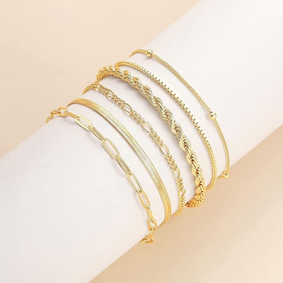 Conjunto de pulseras Isabella Vernetta | Oro