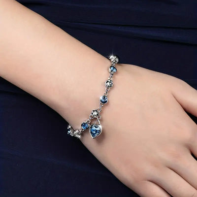 Pulsera Brillante Corazón del Océano