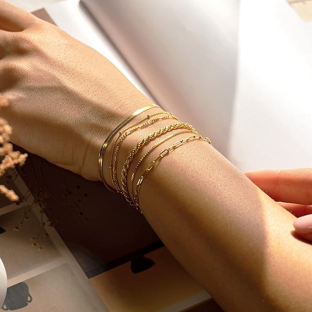 Conjunto de pulseras Isabella Vernetta | Oro