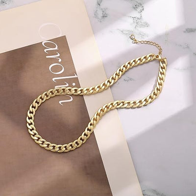 Cavaro™ | Collar de eslabones cubanos gruesos en oro