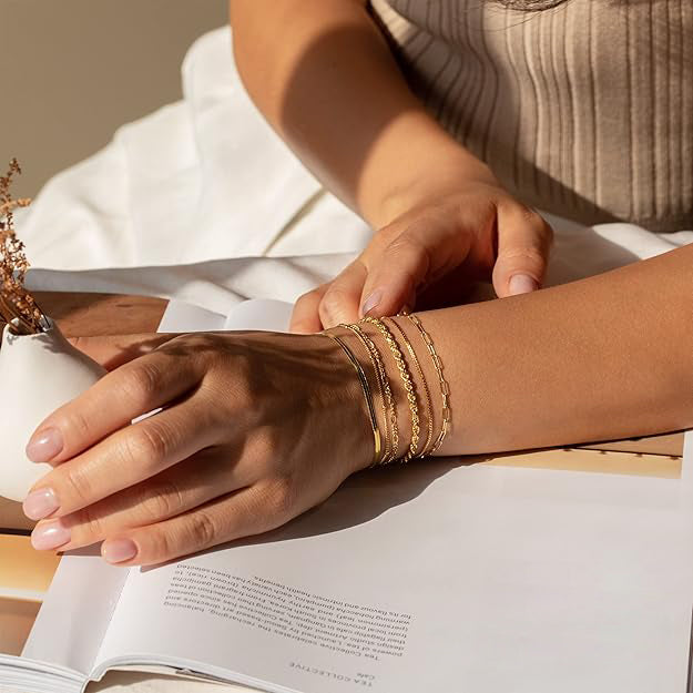 Conjunto de pulseras Isabella Vernetta | Oro