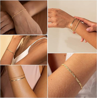 Conjunto de pulseras Isabella Vernetta | Oro