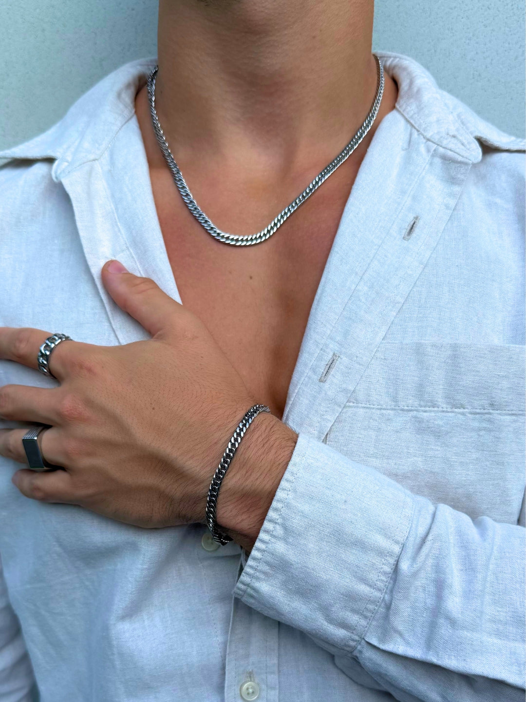 CADENA CUBANA 5MM | Plata
