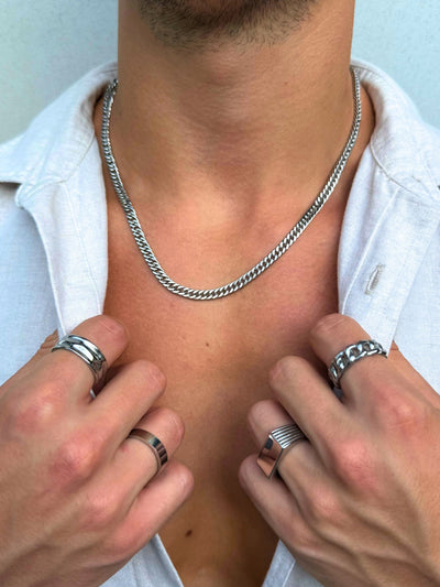 CADENA CUBANA 5MM | Plata