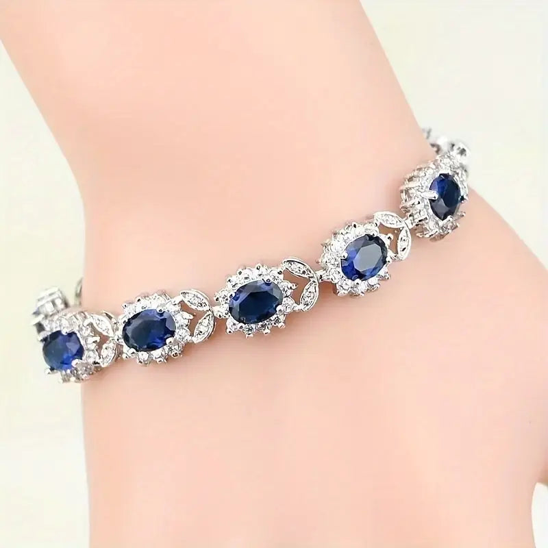 Pulsera de Zafiro Sofisticada para un Encanto Elegante
