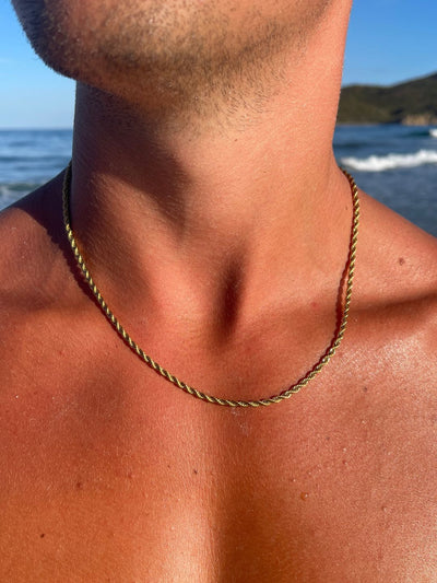 CADENA DE CUERDA 3MM | Oro de 18K