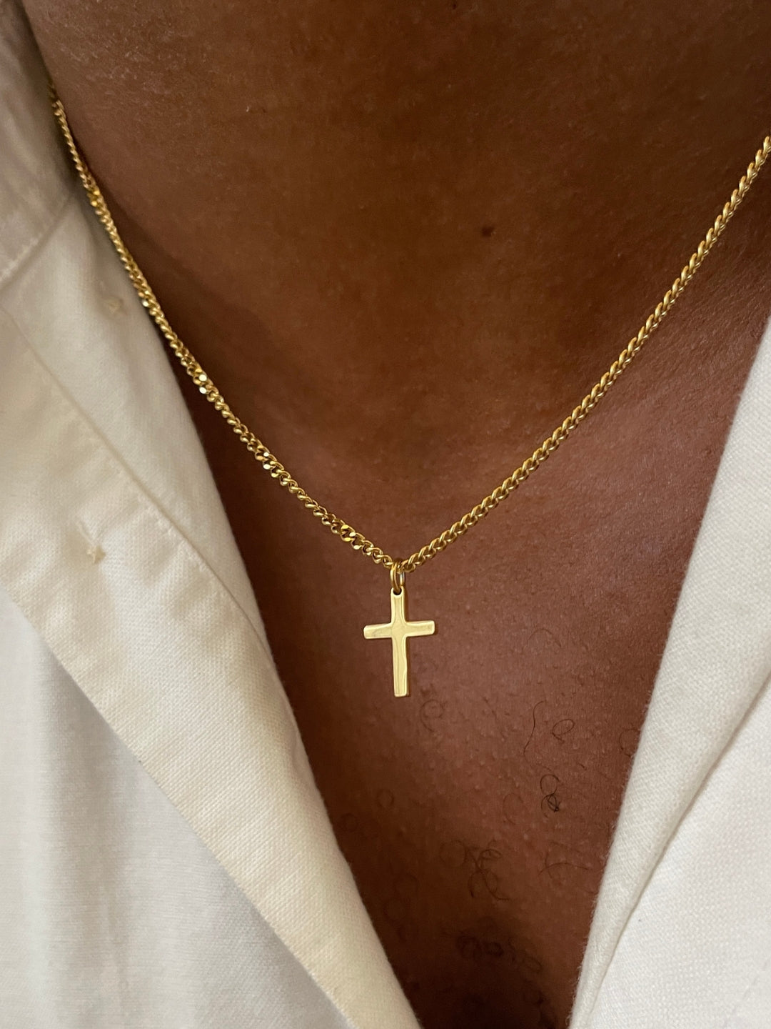 CADENA CRUZADA | Oro de 18K