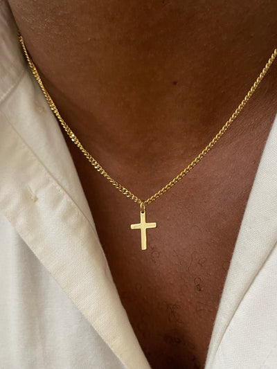 CADENA CRUZADA | Oro de 18K