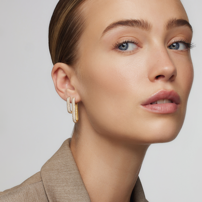 Aros Pavé de Icono | Oro