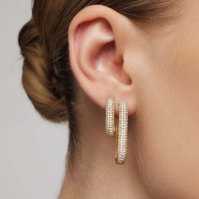 Aros Pavé de Icono | Oro
