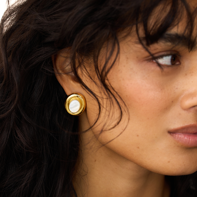 Pendientes de Perla Giselle | Oro