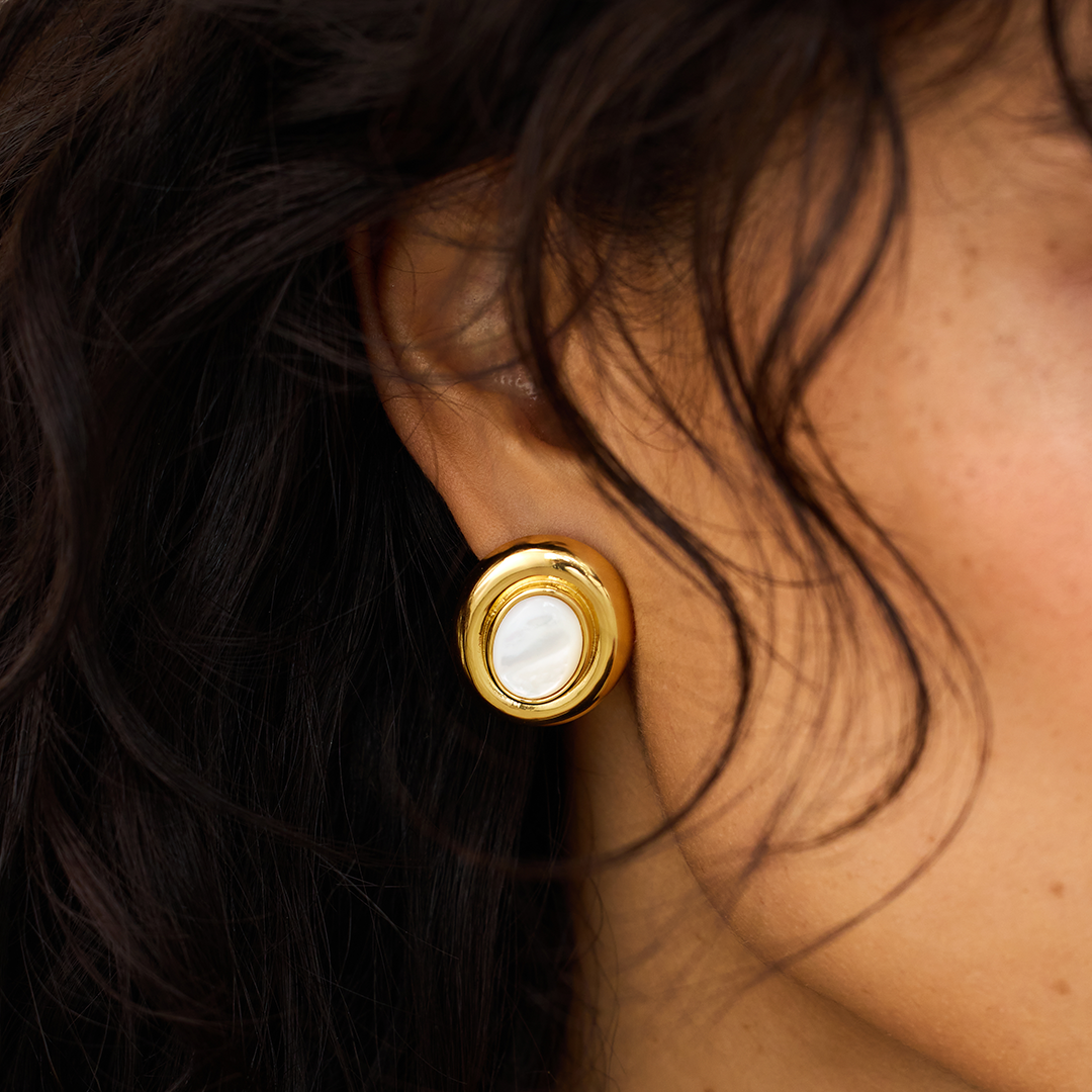 Pendientes de Perla Giselle | Oro
