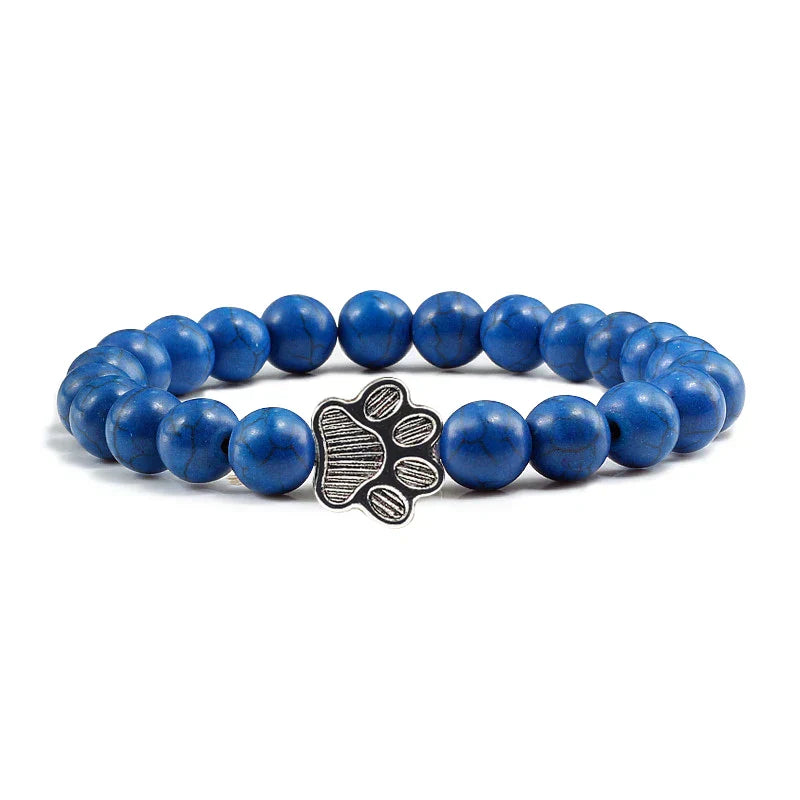 Pulsera de Patas con Cuentas – Diseño de Piedra Natural