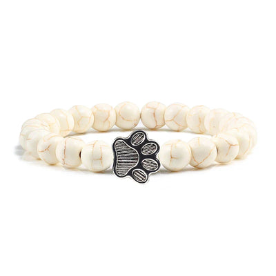 Pulsera de Patas con Cuentas – Diseño de Piedra Natural