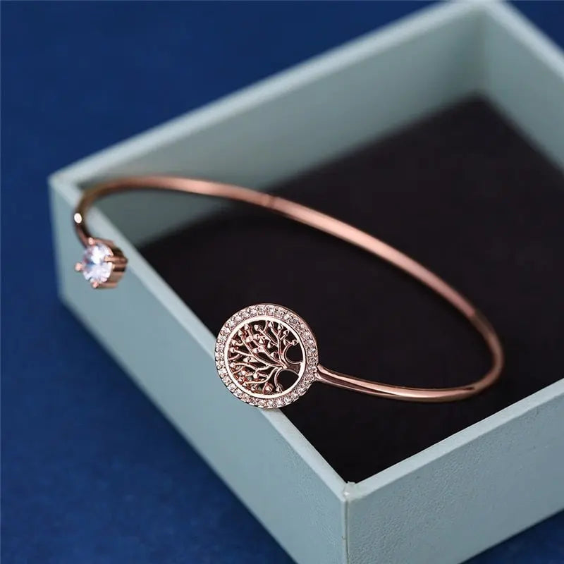 Pulsera Ajustable con Diseño del Árbol de la Vida