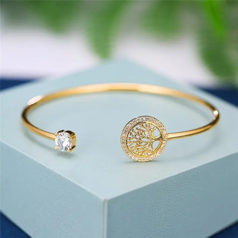 Pulsera Ajustable con Diseño del Árbol de la Vida