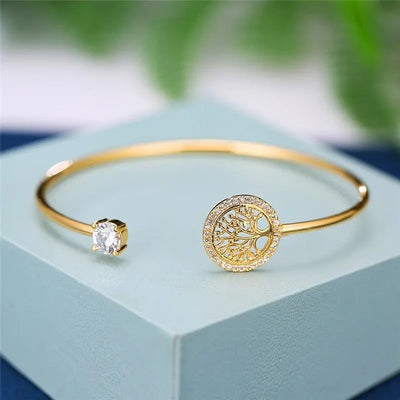 Pulsera Ajustable con Diseño del Árbol de la Vida