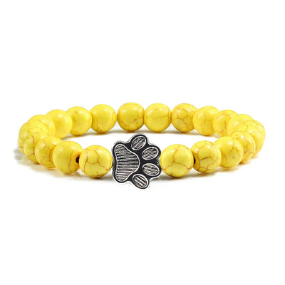 Pulsera de Patas con Cuentas – Diseño de Piedra Natural