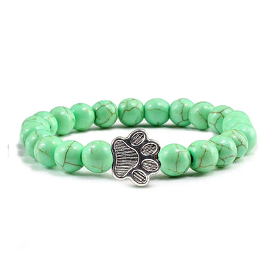 Pulsera de Patas con Cuentas – Diseño de Piedra Natural