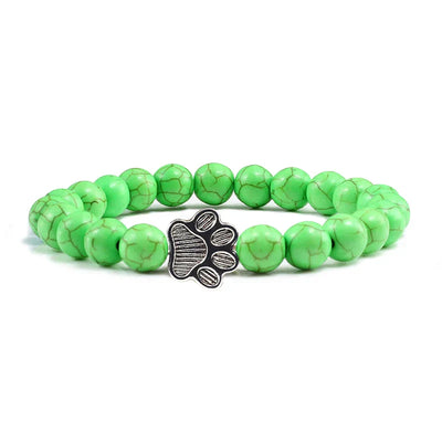 Pulsera de Patas con Cuentas – Diseño de Piedra Natural