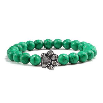 Pulsera de Patas con Cuentas – Diseño de Piedra Natural