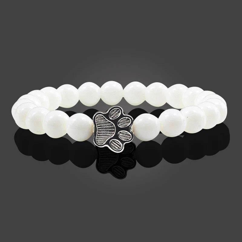 Pulsera de Patas con Cuentas – Diseño de Piedra Natural