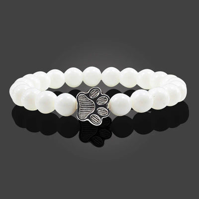 Pulsera de Patas con Cuentas – Diseño de Piedra Natural