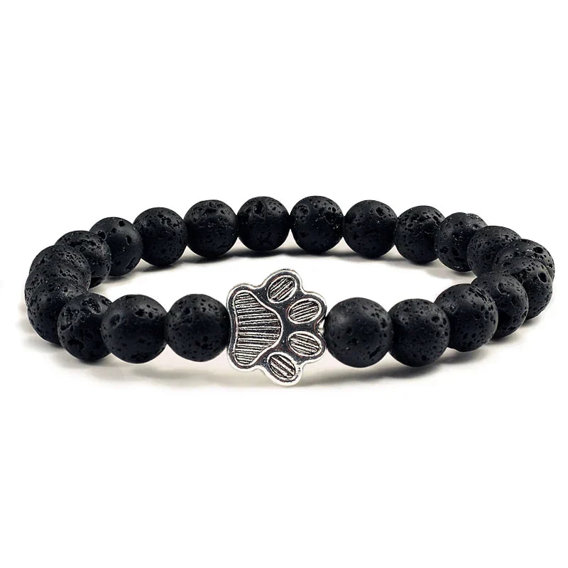 Pulsera de Patas con Cuentas – Diseño de Piedra Natural