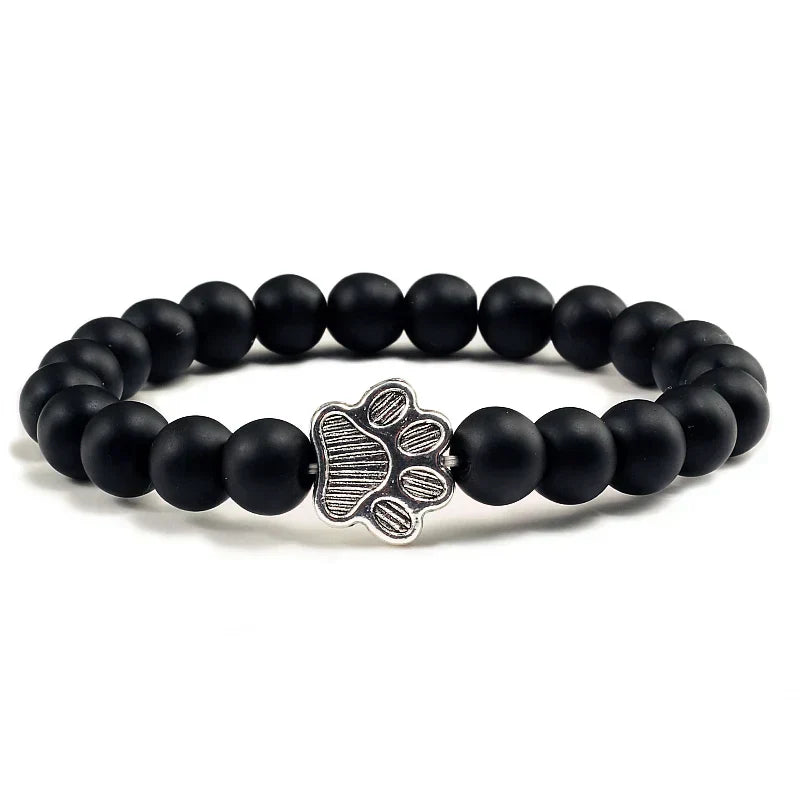 Pulsera de Patas con Cuentas – Diseño de Piedra Natural